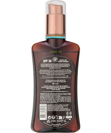 Byron Bay Australia Fast Bronzing Tanning Oil SPF 30 Spray - UVA & UVB Instant Protection Non-Greasy Water-Resistant with Vitamin E & Aloe Vera Coconut Scent 200ml - Buy Online on GoSupps.com