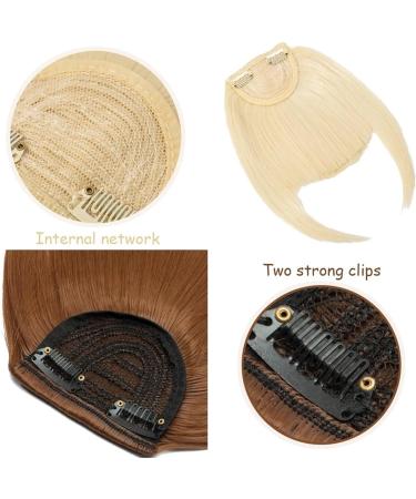 Bangs Hair Clip Fake Bangs Synthetic Blunt Bang Clip in Hair Extension Women Blunts Fringe Hair Black Brown Bangs 2 Clips Bangs Clip in Hair(Color:Light brown) 8inch Light brown - Buy Online on GoSupps.com