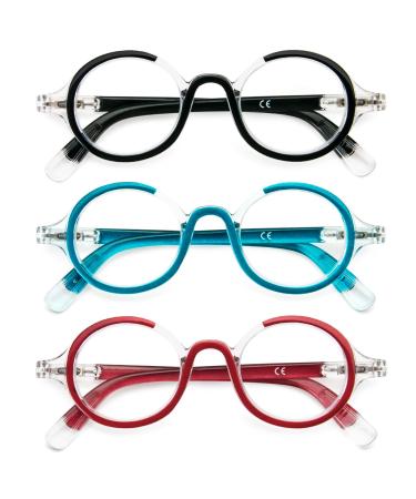 KoKoBin 2 Pack Butterfly Reading Glasses Women Blue Light Blocking Glasses Fashion Comfortable Computer ReadPack of 3 3.5 x