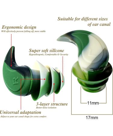 Buy Reusable Silicone Ear Plugs for Sleeping | Waterproof Noise-Suppressive Earplugs | 3 Pairs for Ultimate Hearing Protection - Buy Online on GoSupps.com
