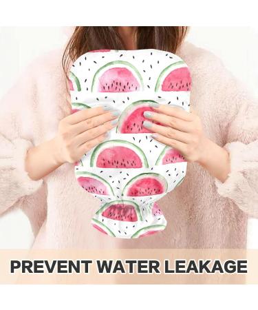Shop Naanle Watermelon Slice Heat Bottle 1L | Transparent Hot Water Bottle with Cover for Pain Relief & Warmth Therapy - Buy Online on GoSupps.com