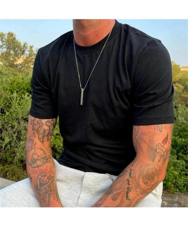 Stainless Steel Mindful Breathing Necklace Breathlace Necklace Quit Smoking Anxiety Necklace The Necklace for Anxiety Stress for Men Women Anxiety Relief (Blue) - Buy Online on GoSupps.com