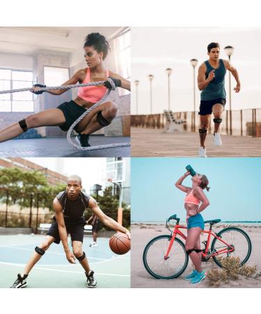 IPOW 2 Pack Knee Strap for Pain Relief & Patellar Tendon Support - Adjustable Brace for Basketball, Running, Volleyball - Black - Buy Online on GoSupps.com