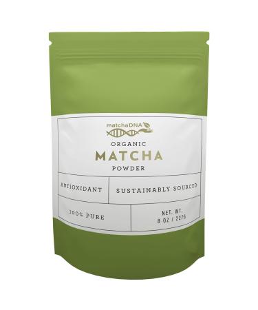 MATCHA DNA USDA Organic Matcha Green Tea Powder Culinary Grade Powdered Matcha - High in antioxidants (8 Ounce Bag) 8 Ounce (Pack of 1)