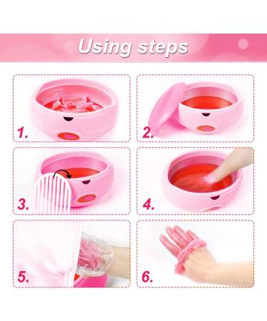 YAOBLUESEA Paraffin Bath Fast Heating Wax Warmer for Hands & Feet Treatment | Pink | International Shipping - Buy Online on GoSupps.com