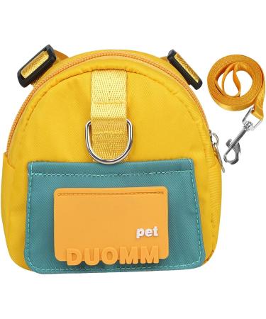 Smileshiney Dog Saddlebag Harness Pet Harness Backpack Puppy Saddle Bag Large Capacity Treat Pouch Dogs to Wear Poop Bag Saddle Backpack Harness for Dogs Running M Yellow - Buy Online on GoSupps.com