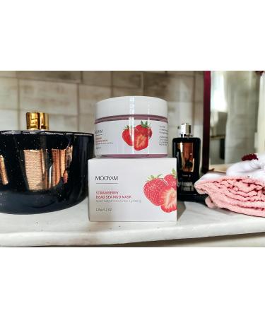 Superfood skincare dead sea mud clay mask detox anti-ageing oil control and moisturising. 120ml (Strawberry) - Buy Online on GoSupps.com