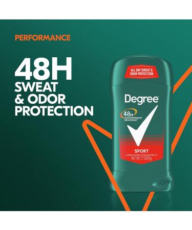 Degree Men Dry Protection Antiperspirant Deodorant Sport 2.7 oz | Pack of 12 - Long-Lasting Odor Protection for Active Men | International Shipping Available - Buy Online on GoSupps.com