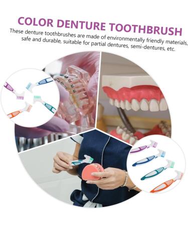 PopetPop 4-Piece Denture Cleaning Set | Household Cleaning Devices for Prosthesis Denture Brush & Care Tools - Buy Online on GoSupps.com