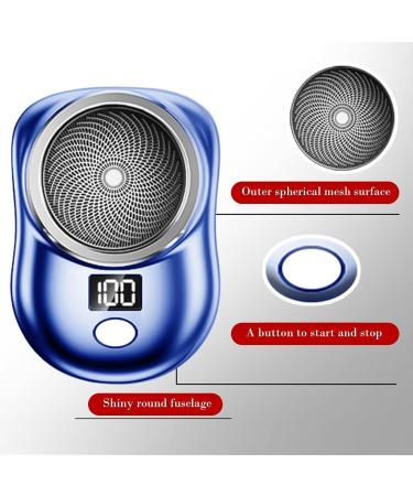 Electric Shavers for Men - Electric - Portable Electric Shavers for Men Type C Fast Charging Electric with Digital Display for Home Travel Blue - Buy Online on GoSupps.com