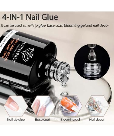 Modelones Nail Tips and Glue Gel Kit with Nail Lamp - 4 in 1 Upgraded Gel x Nail Kit for Fast Nail Extensions | Valentine's Gift for Women - Buy Online on GoSupps.com