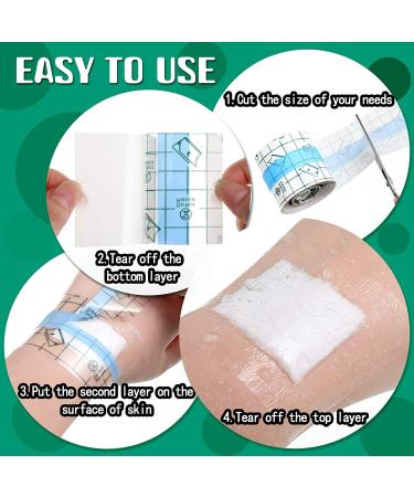 Waterproof Transparent Bandage 5cm x 10m - Anti-Allergic Shower Plaster Roll for International Shipping - Buy Online on GoSupps.com