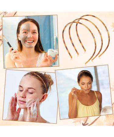 Skinny Plastic Headbands for Women Girls PROUSKY 3 Pieces Plastic Headband With Teeth 3 Color Alice Hair Bands Hair Accessories for Sport Washing Face Light brown Light brwon - Buy Online on GoSupps.com
