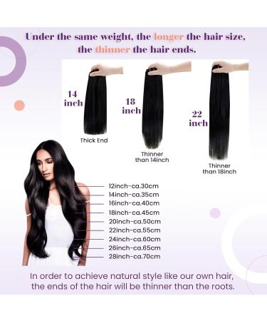 LAAVOO Real Hair Clip-In Extensions - Brown Balayage 30cm 70g Remy Human Hair 5pcs - Best Quality for Instant Length & Volume - Buy Online on GoSupps.com