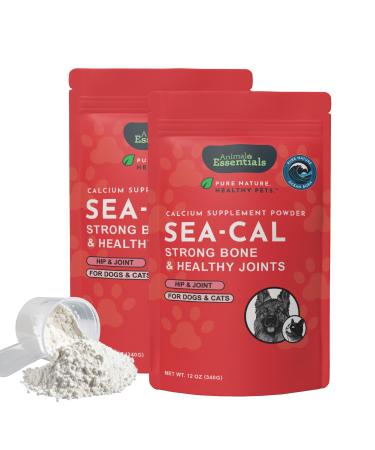 Animal Essentials Seaweed Calcium Supplement for Dogs & Cats 12 oz (2-Pack) Iceland Seaweed Magnesium Boron Zinc 12 Ounce (Pack of 2)