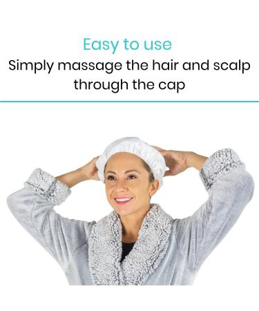 Vive No Rinse Shampoo Cap - Scentless Hair Wash - Disposable, Waterless & Microwavable - Ideal for Post-Surgery & Elderly Care - Buy Online on GoSupps.com