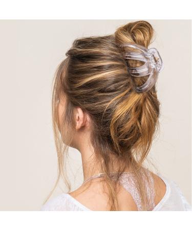 4PCS Extra Large Hair Clips for Thick Hair - Big Octopus Hair Clip for Women Girls - Premium Strong Hold Hair Claw Clips in Black, Red, Yellow & Transparent - Buy Online on GoSupps.com