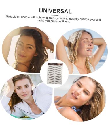 IWOWHERO 9 Sheets Waterproof Eyebrow Stickers 6d Eyebrow Stickers Fake Eyebrow Stickers Tool Shaping 3d - Buy Online on GoSupps.com