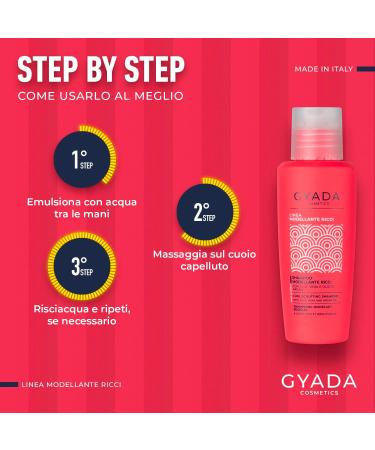  GYADA COSMETICS GYADA COSMETICS Curly Shaping Shampoo for Curly and Wavy Hair 99% Natural Ingredients Delicate Cleansing Moisturizing Elastic Anti-Frizz Aloe Vera & Oil - Buy Online on GoSupps.com
