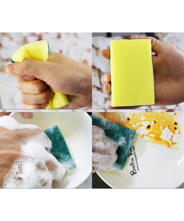 Dish Sponges kitcheSponge Heavy Duty Cellulose Scrub Sponge Dual-Sided Dishwashing Sponge for Kitchen 12 Pack Kitchenware (Color : Yellowx12) - Buy Online on GoSupps.com