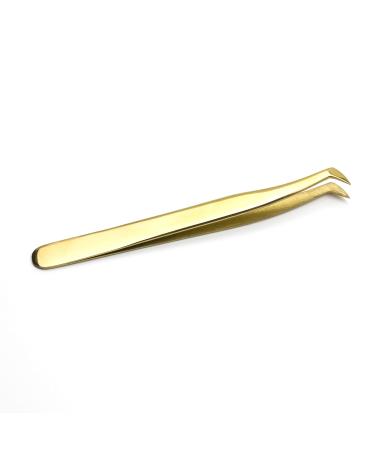 Premium tweezers rose gold for 1:1 and 3D eyelash extension - various versions Tweezer (L-type volume)