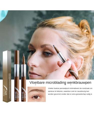 Eyebrow Pencils for Women Liquid Eyebrow Pencil Long Lasting Eyebrow Pen Waterproof Liquid Eyebrow Pencil Smudgeproof Eyebrow Pen Natural Eyebrow Color for Women and Girls 02 - Buy Online on GoSupps.com