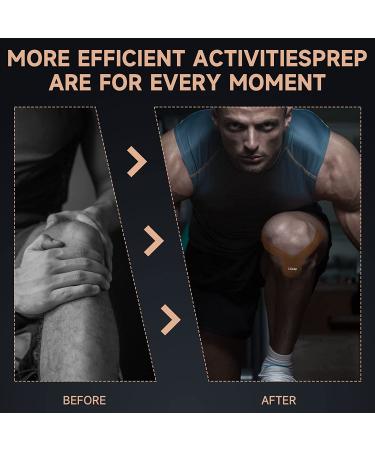 CKeep Kinesiology Tape (2 Rolls) - 33ft Cotton Elastic Athletic Tape for Muscle Pain Relief and Joint Support - Hypoallergenic & Waterproof - Buy Online on GoSupps.com