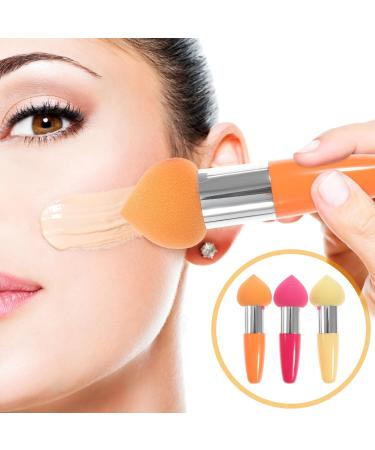POPETPOP 3pc Sponge Stick Makeup Concealer Sponge Makeup Lollipop Sponge on Stick Makeup Foundation Sponge with Handle Travel Makeup Brush Eye Shadow Brush Major - Buy Online on GoSupps.com