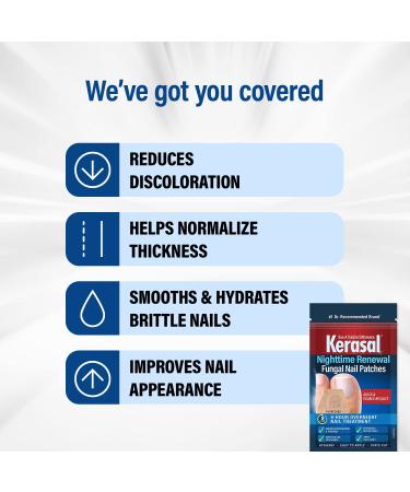 Kerasal Nail Renewal Nighttime Patches 14 Count (2-Pack) - Restore Discolored Nails - Nail Repair Treatment - Buy Online on GoSupps.com