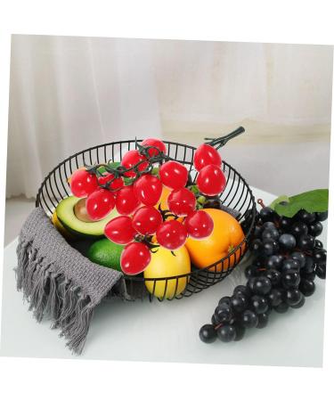OUNONA 4pcs String Simulated Cherry Tomatoes Mini Decor Home Fake Fruit Prop Kid Toy Realistic Cherry Toys Artificial Cherry Tomatoes Garland Faux Window Red Small Tomatoes Child Pvc Redx4pcs 18X16CMx4pcs - Buy Online on GoSupps.com