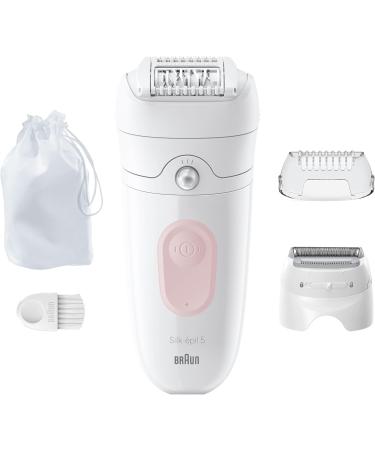Braun Silk- pil 5 Epilator for Easy Hair Removal Waterproof Long Lasting Soft Skin with Shaver Head For Women and Clipper Cli - Buy Online on GoSupps.com