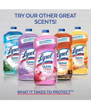 Lysol Multi-Surface Cleaner 40 Fl Oz - Sparkling Lemon & Sunflower Essence | Sanitizing, Disinfecting, Deodorizing Pour - Buy Online on GoSupps.com