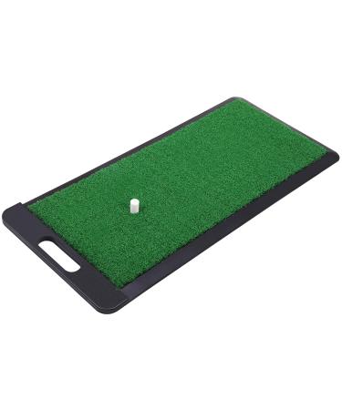 SkyLife Golf Practice Mat with Heavy Rubber Base for Driving Hitting Chipping Putting, Realistic Fairway & Rough Turf, Rubber Tee Holder & 2 3/4 Plastic Tees Included (Fairway-Turf with Handle)