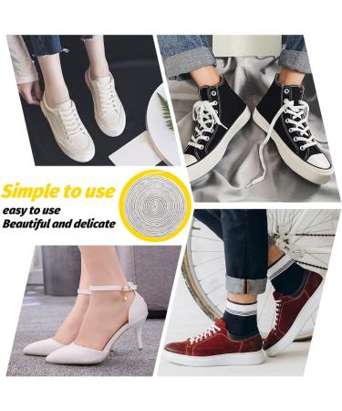 Rhinestone Shoe Laces Set with Metal Tips - 5.47 Yards Glitter Cords for DIY Hoodie, Pants, Hats (Silver) - Buy Online on GoSupps.com