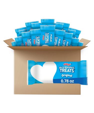 Kellogg's Rice Krispies Treats, Crispy Marshmallow Squares, Original, School Lunch Snack, 0.78 Oz each, 54 Count (Pack of 1)