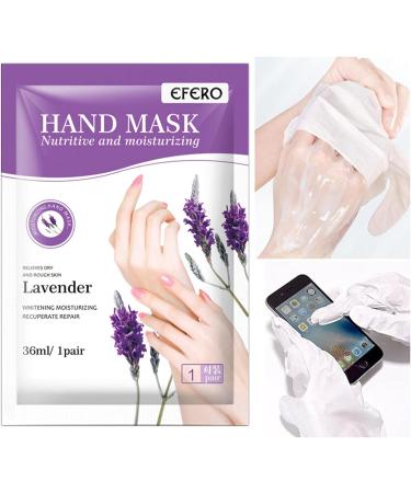 3Pcs Hand Moisturizer Gloves with Plant Extracts for Dry, Aging, and Cracked Hands - Lavender Hand Cream Mask for Intense Skin Nutrition, Whitening, and Anti-aging - Buy Online on GoSupps.com