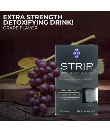 Wellgenix Strip NC Herbal Cleanse Detox Drink - 1 oz Body Detox & System Cleanse Grape Flavor | Flush Toxins & Achieve Full Body Cleanse - International Shipping - Buy Online on GoSupps.com