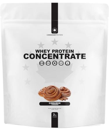 Canadian Protein Whey Concentrate 24g of Protein | 6 kg of Cinnabun Flavored Low Carb Keto Friendly Workout Recovery Drink | Protein Powder Rich in BCAA Amino Acids - Buy Online on GoSupps.com