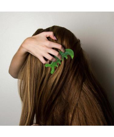 Minkissy Jade Scalp Massage Comb | Natural Wide Tooth Gua Sha Comb for Hair Growth & Antistatic Head Massage Device - Buy Online on GoSupps.com