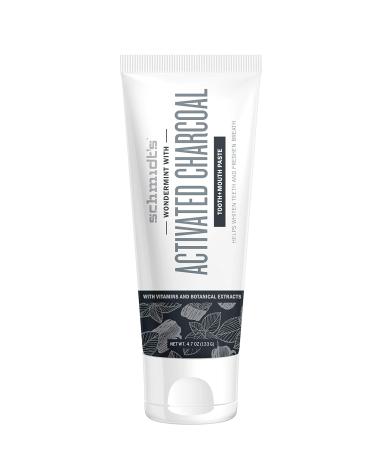 Schmidt's Activated Charcoal Toothpaste (Fluoride-Free) - Fresh Breath 100ml - International Shipping - Buy Online on GoSupps.com