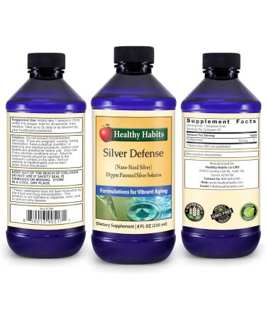 Healthy Habits Silver Defense Natural Nano-Sized Silver Immune Support Supplement for Optimal Health - Buy Online on GoSupps.com