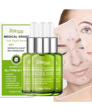 Goopgen Advanced Scar Repair Serum Scar Removal Treatments for Surgical Scars Stretch Marks Acne Burns Old&New Scars Advanced Scar Removal Spray for All Types Scars Smooth& Repair Skin (3PC)