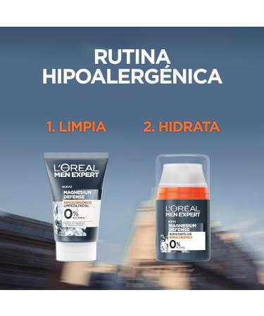 L'Oreal Paris MEN EXPERT MAGNESIUM DEFENSE facial cleansing 100 ml - Buy Online on GoSupps.com