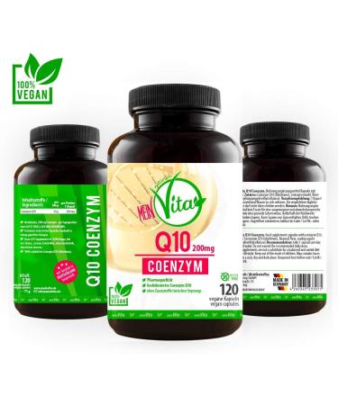 Shop Vegan Coenzyme Q10 - 200mg Capsules | 120 High Dose for 4-Month Supply | Premium Bioactive Quality - Buy Online on GoSupps.com