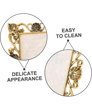  PAMINGONO Resin Nail Art Palette Nail Art Painting Mixed Color Palettes with Gold Edge Nail Gels Color Makeup Display Board Pallet for Nail Art - Buy Online on GoSupps.com