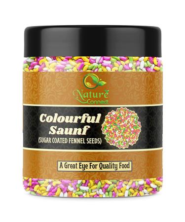 Nature Connect Colorful Sugar Coated Saunf 400 gm| Colourful Tini Mini Sounf Mouth Freshener_Packing May Vary