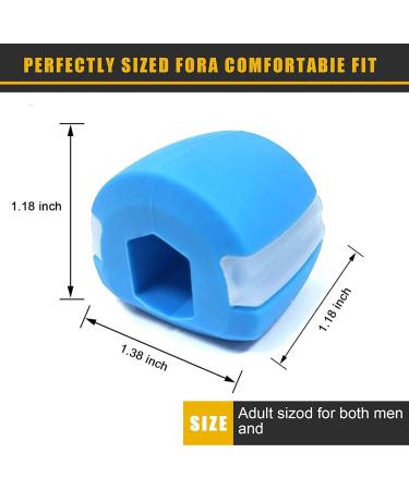 Jaw Exerciser Face and Neck Exerciser Double Chin Reducer Eliminator for Jaw Exercise Ball to Face Lift Chisel Chin Slimming & Neck Muscle Helps Reduce Stress and Cravings Blue - Buy Online on GoSupps.com