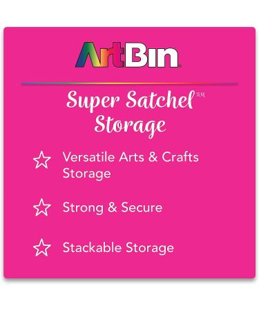 ArtBin 6990SO Double Deep Super Satchel with Removable Dividers, Clear/Gold - Large Portable Art & Craft Storage - Buy Online on GoSupps.com