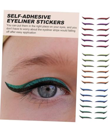 FOMIYES 54 Pairs Anti Sweat Eyeliner Eyeshadow Stickers Adhesive Eyeliner Tape Halloween Man Template - Buy Online on GoSupps.com