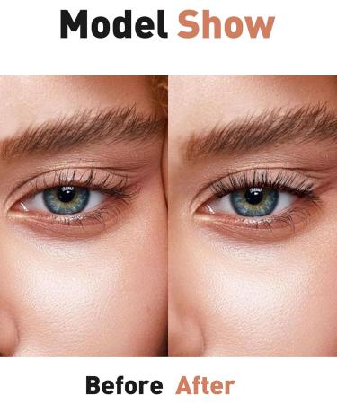 Onlyall Cluster Lashes DIY Eyelash Extensions - Natural Look 24 Lash Clusters Individual False Strip Lashes CSJ-140 (12MM) - Buy Online on GoSupps.com